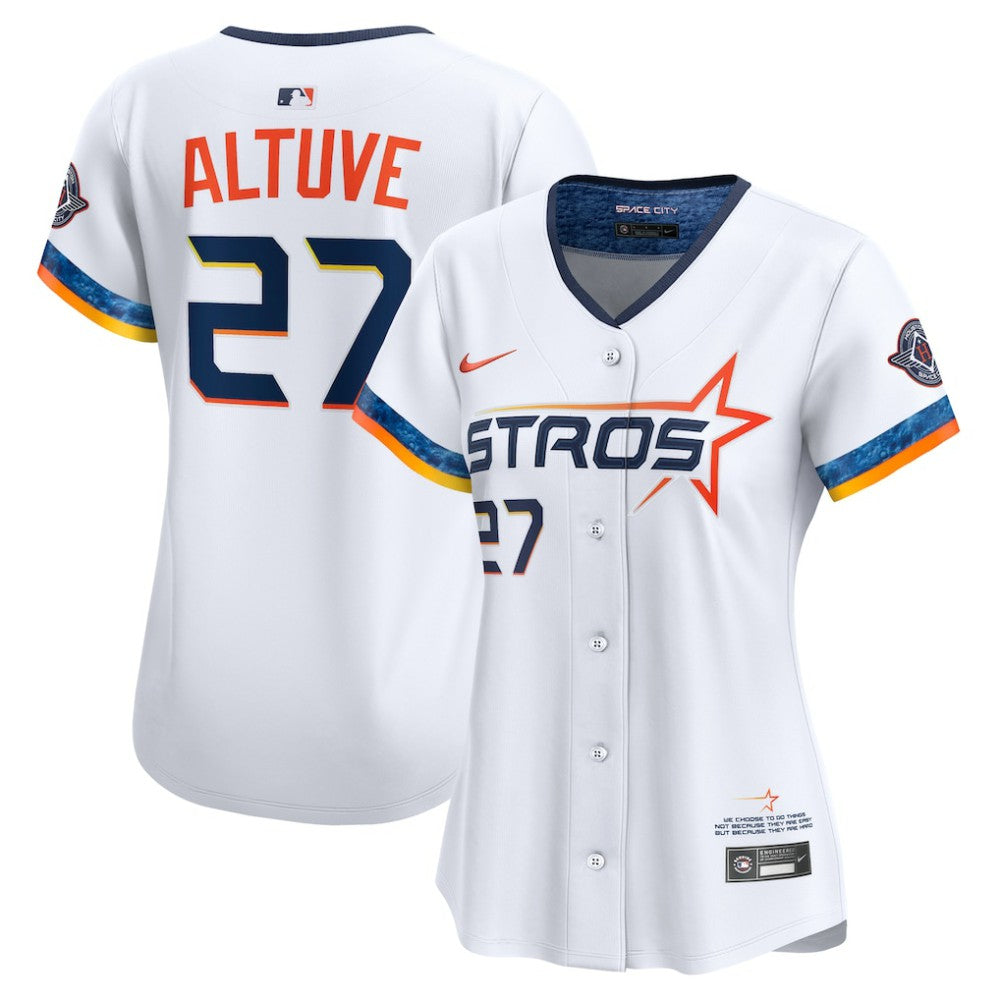 Jose Altuve Houston Astros Women's 2025 City Connect Limited Jersey - White | Nike
