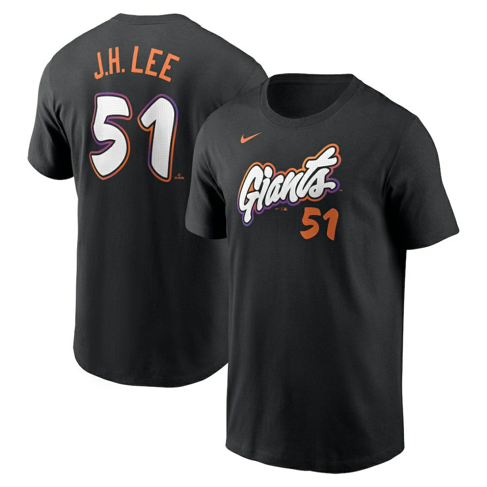 Jung Hoo Lee San Francisco Giants 2025 City Connect Fuse Name & Number T-Shirt - Anthracite | Nike
