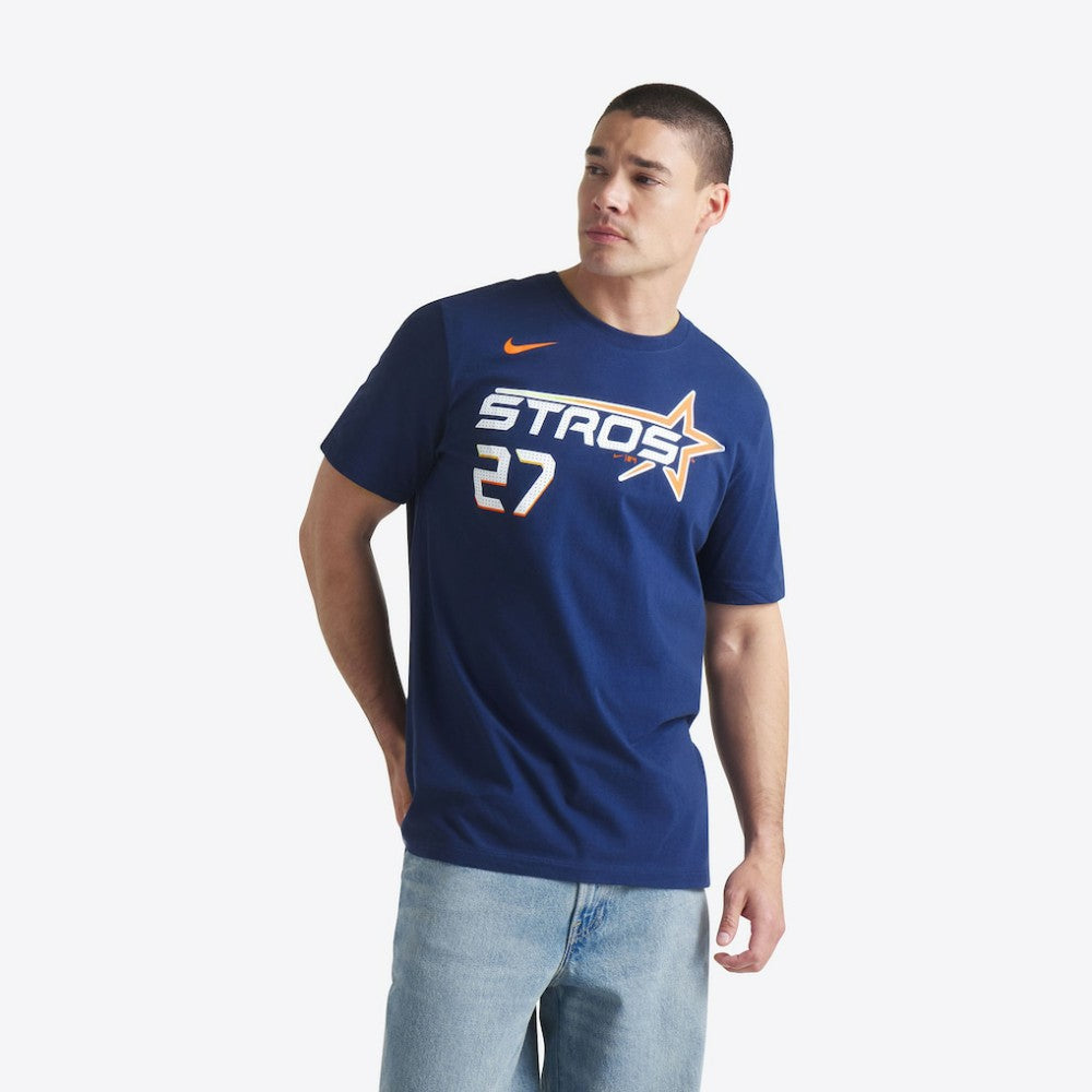 Jose Altuve Houston Astros 2025 City Connect Fuse Name & Number T-Shirt - Navy | Nike