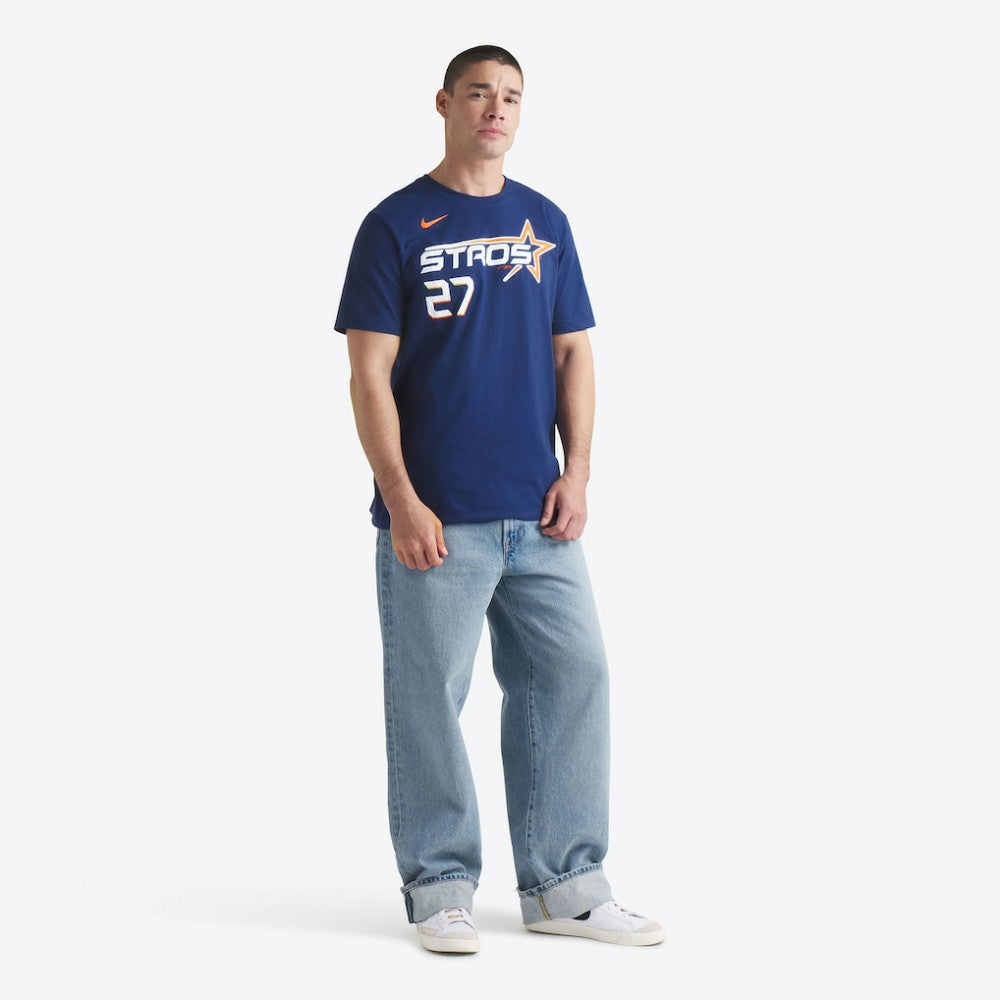 Jose Altuve Houston Astros 2025 City Connect Fuse Name & Number T-Shirt - Navy | Nike