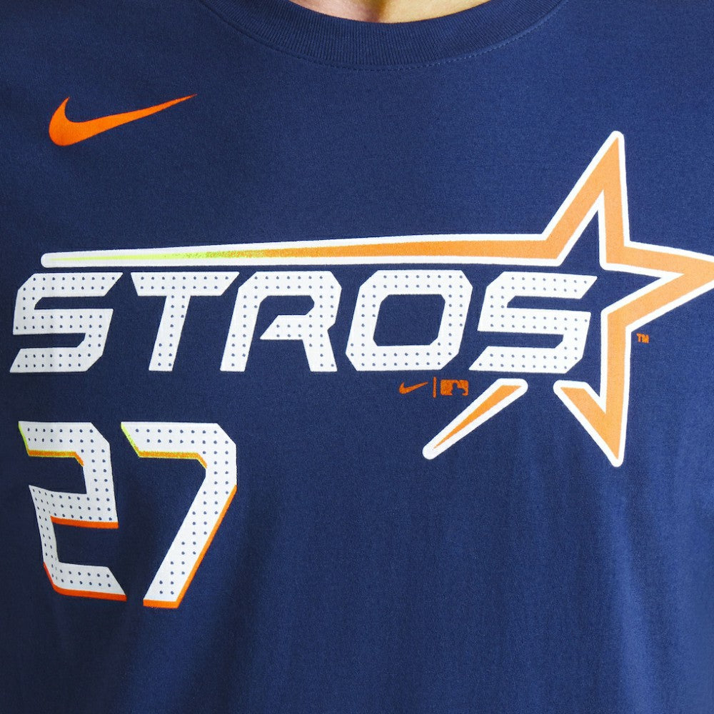 Jose Altuve Houston Astros 2025 City Connect Fuse Name & Number T-Shirt - Navy | Nike