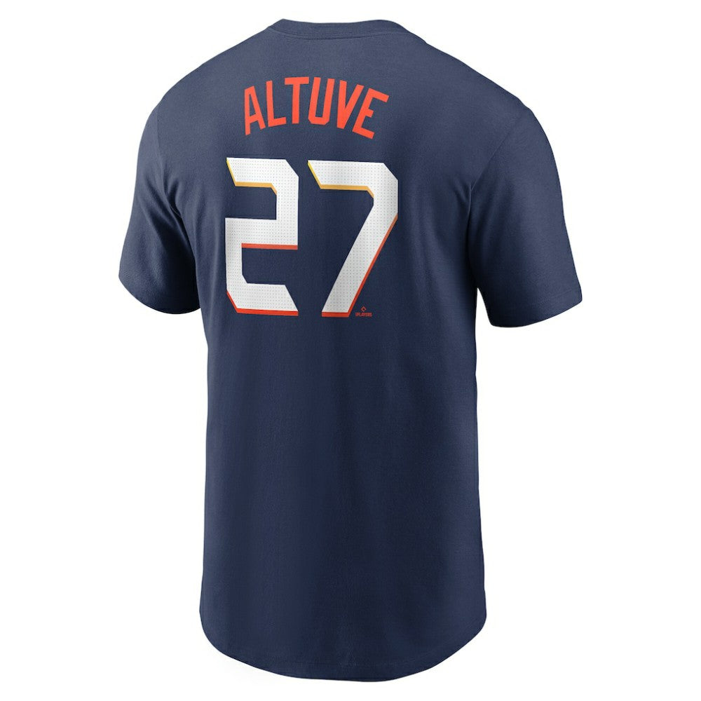 Jose Altuve Houston Astros 2025 City Connect Fuse Name & Number T-Shirt - Navy | Nike