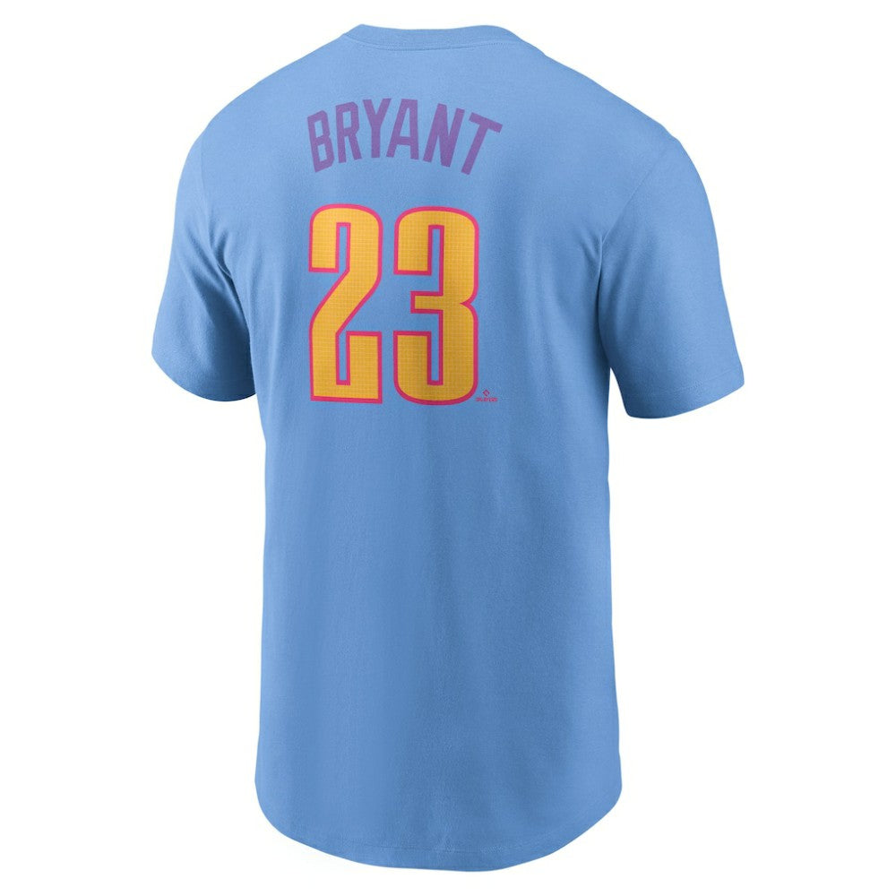 Kris Bryant Colorado Rockies 2025 City Connect Fuse Name & Number T-Shirt - Light Blue | Nike