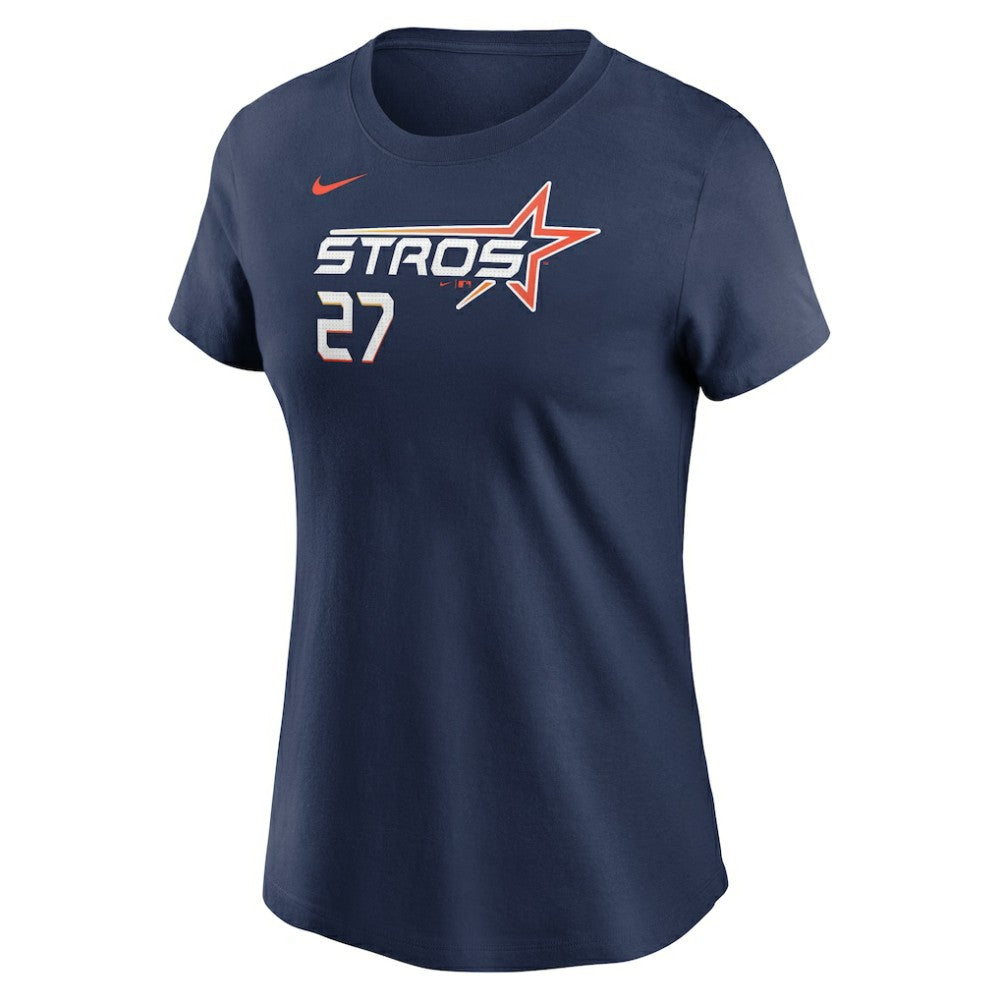 Jose Altuve Houston Astros Women's 2025 City Connect Fuse Name & Number T-Shirt - Navy | Nike