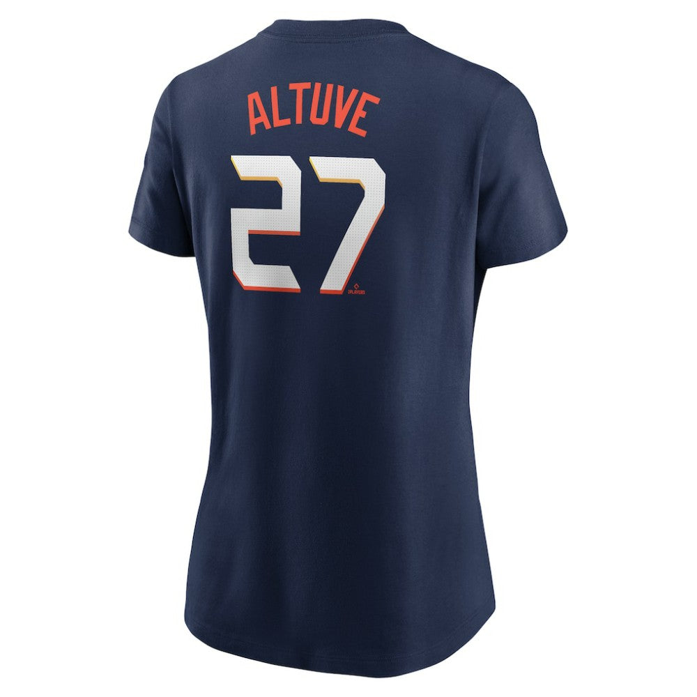 Jose Altuve Houston Astros Women's 2025 City Connect Fuse Name & Number T-Shirt - Navy | Nike