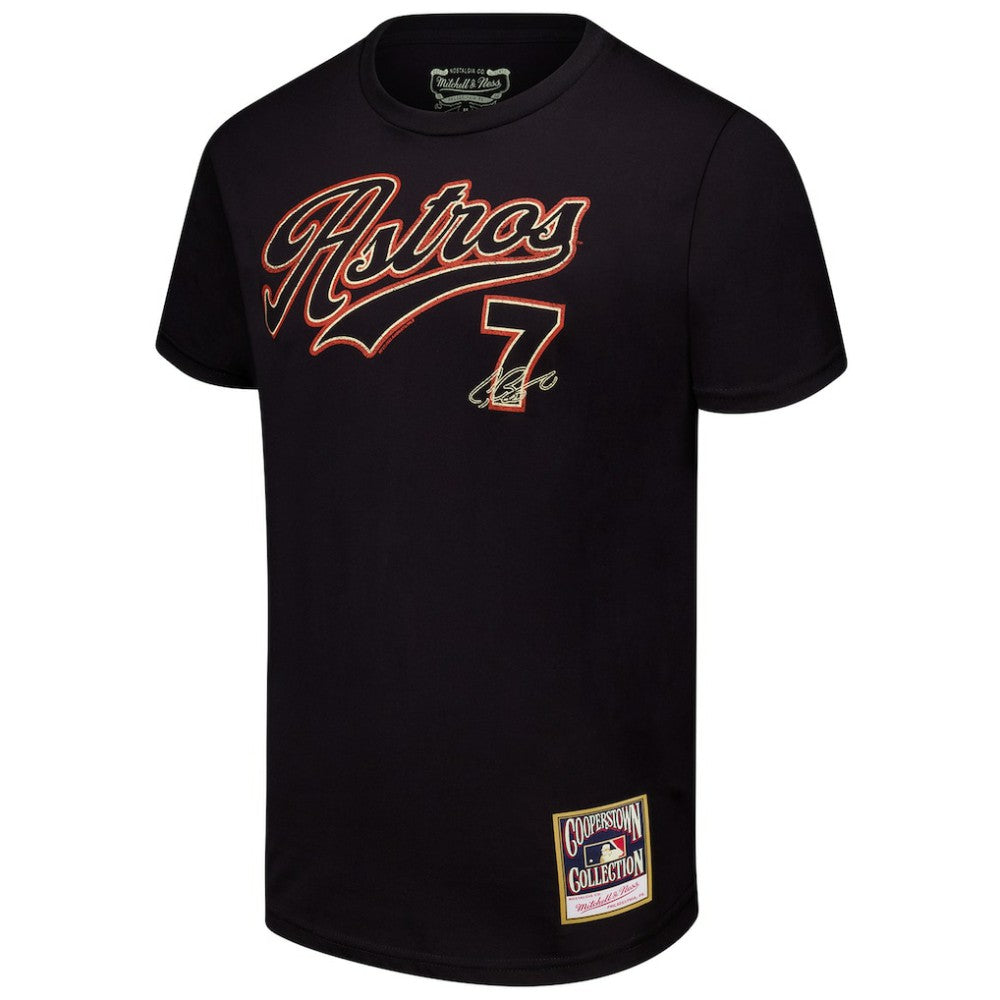 Craig Biggio Houston Astros Cooperstown Collection Player T-Shirt - Black | Mitchell & Ness