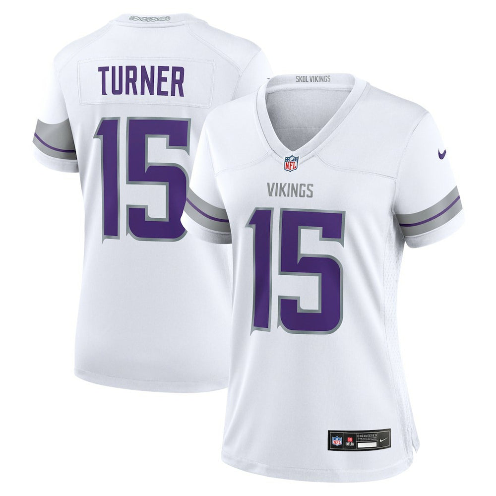 Dallas Turner Minnesota Vikings Women's Alternate Game Jersey - White | Nike for sale