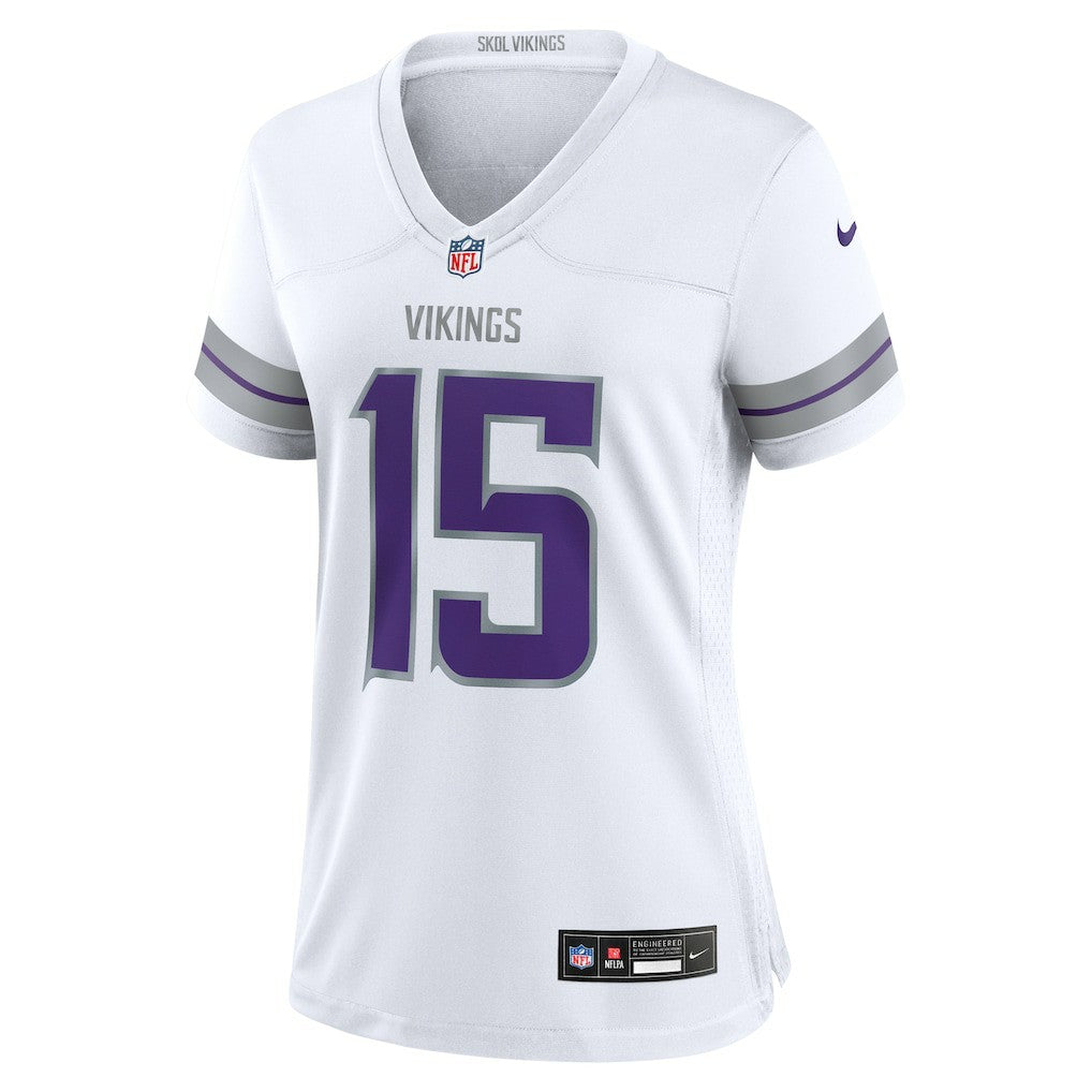 Dallas Turner Minnesota Vikings Women's Alternate Game Jersey - White | Nike for sale