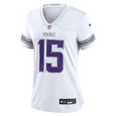 Dallas Turner Minnesota Vikings Women's Alternate Game Jersey - White | Nike for sale