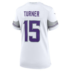 Dallas Turner Minnesota Vikings Women's Alternate Game Jersey - White | Nike for sale