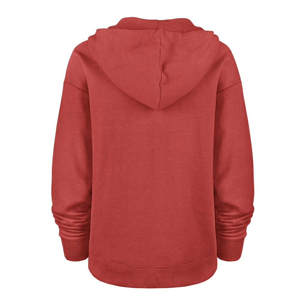 San Francisco 49ers '47 Women's Plus Size Clarity Kennedy Pullover Hoodie - Scarlet cheap