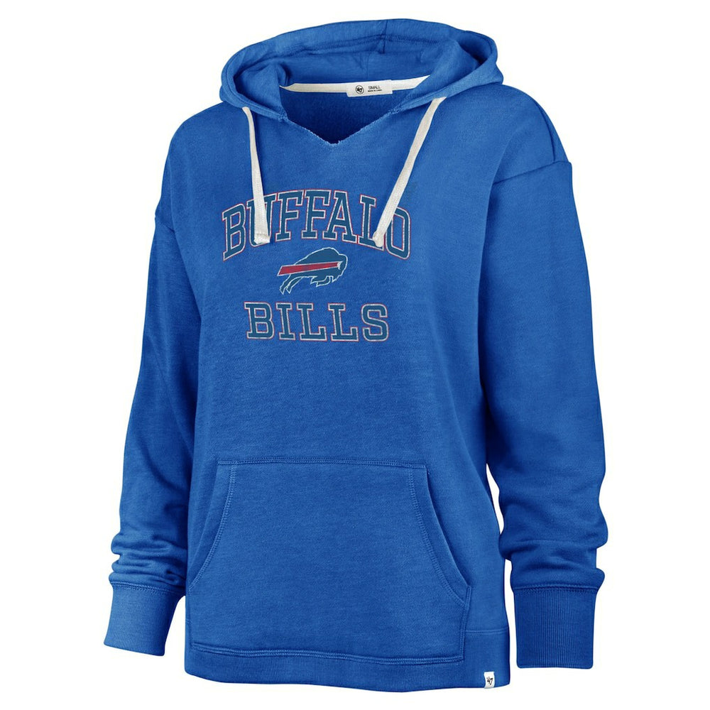Buffalo Bills '47 Women's Plus Size Clarity Kennedy Pullover Hoodie - Royal discount