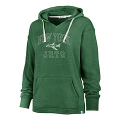 New York Jets '47 Women's Plus Size Clarity Kennedy Pullover Hoodie - Kelly Green discount