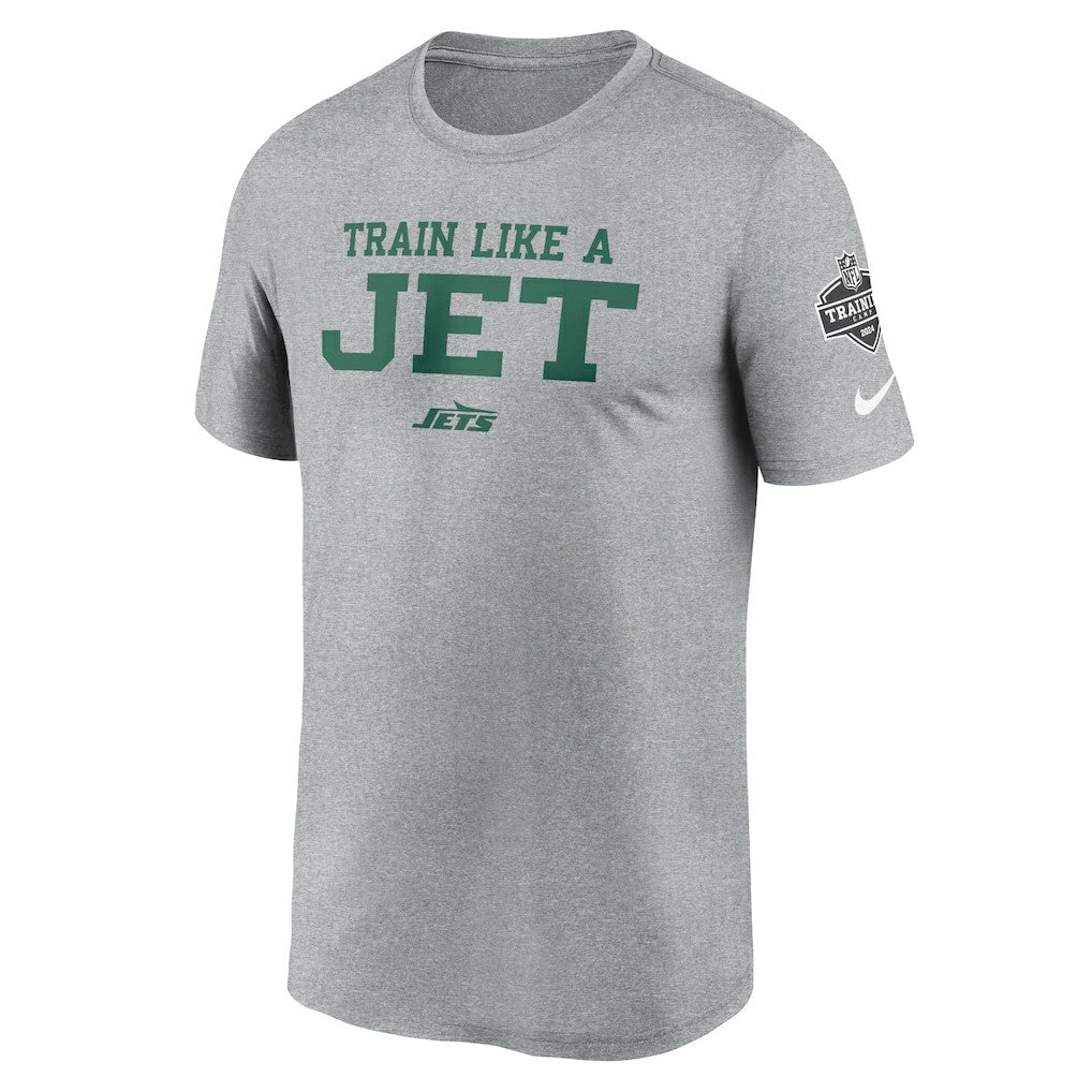New York Jets 2024 NFL Training Camp Legend Performance T-Shirt - Heather Gray | Nike discount