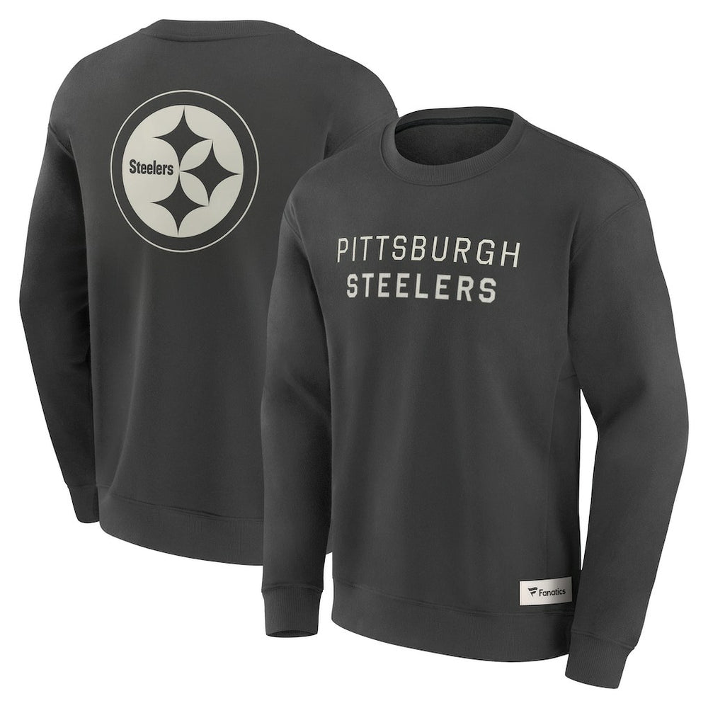 Pittsburgh Steelers Elements Future Ground Lettering Pullover Sweatshirt - Charcoal for sale