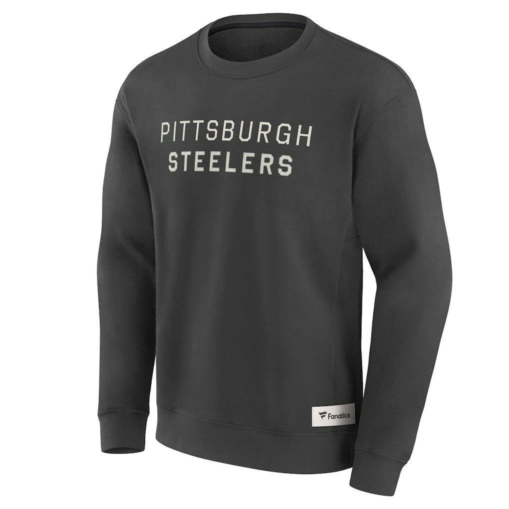 Pittsburgh Steelers Elements Future Ground Lettering Pullover Sweatshirt - Charcoal for sale