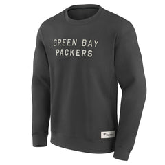 Green Bay Packers Elements Future Ground Lettering Pullover Sweatshirt - Charcoal discount