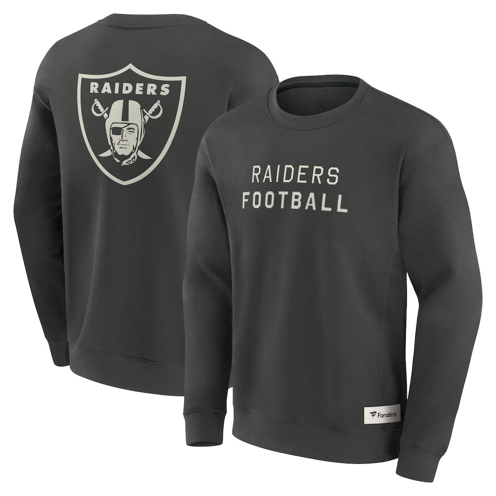 Las Vegas Raiders Elements Future Ground Lettering Pullover Sweatshirt - Charcoal cheap
