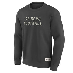 Las Vegas Raiders Elements Future Ground Lettering Pullover Sweatshirt - Charcoal cheap