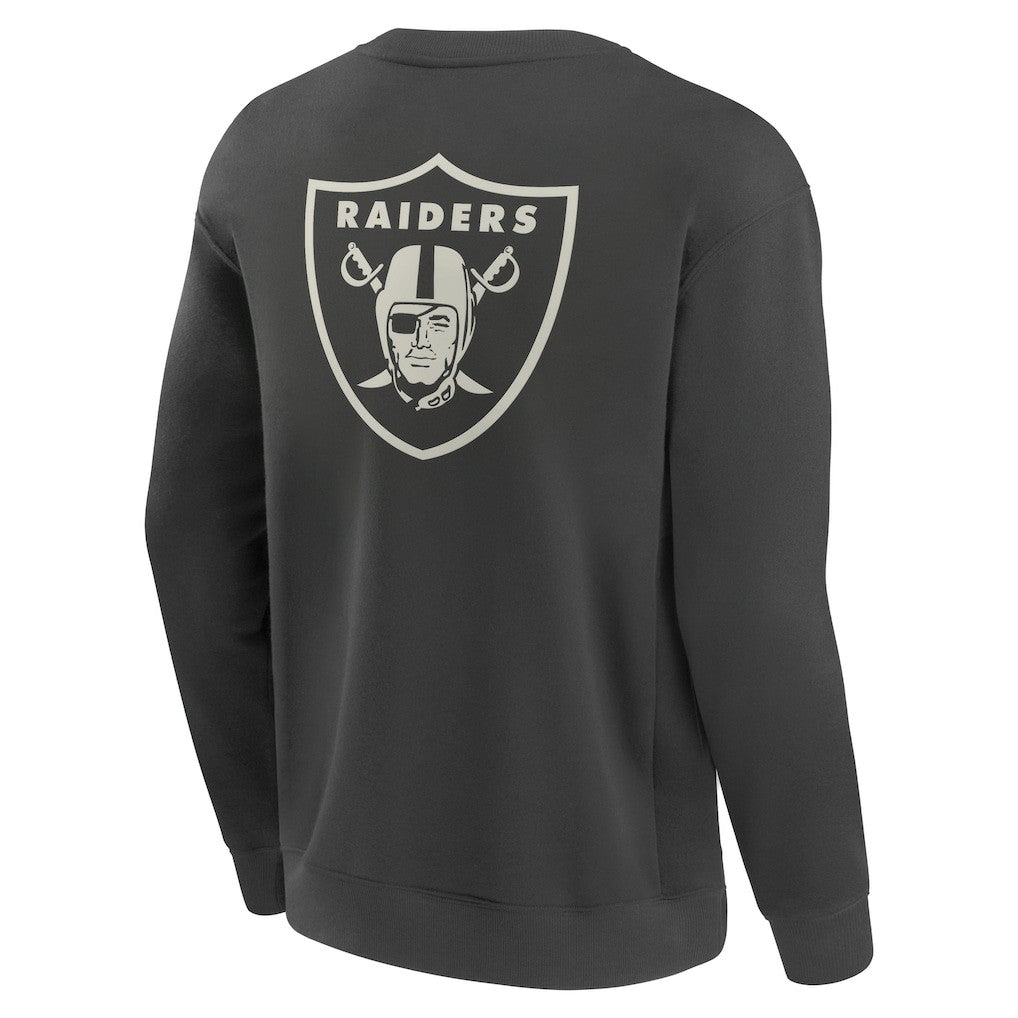 Las Vegas Raiders Elements Future Ground Lettering Pullover Sweatshirt - Charcoal cheap