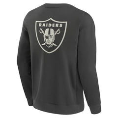 Las Vegas Raiders Elements Future Ground Lettering Pullover Sweatshirt - Charcoal cheap
