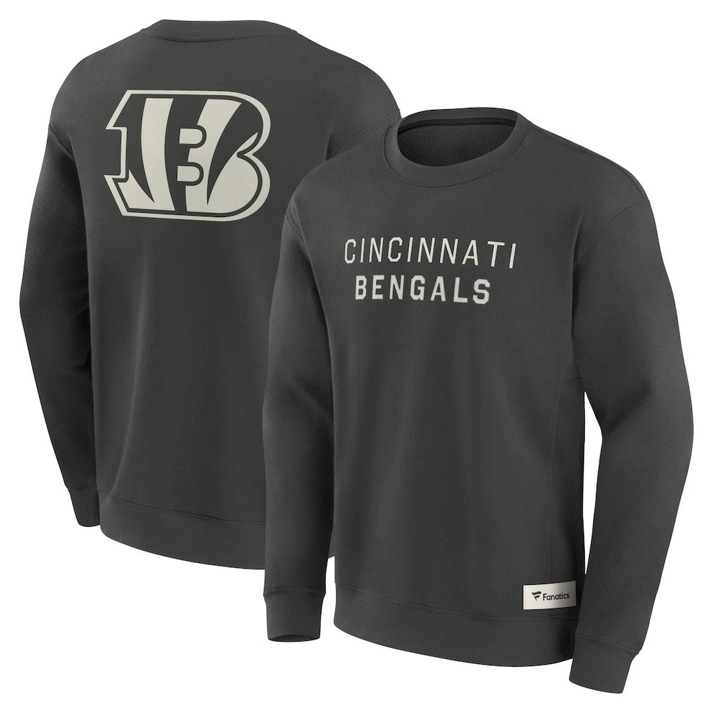 Cincinnati Bengals Elements Future Ground Lettering Pullover Sweatshirt - Charcoal discount