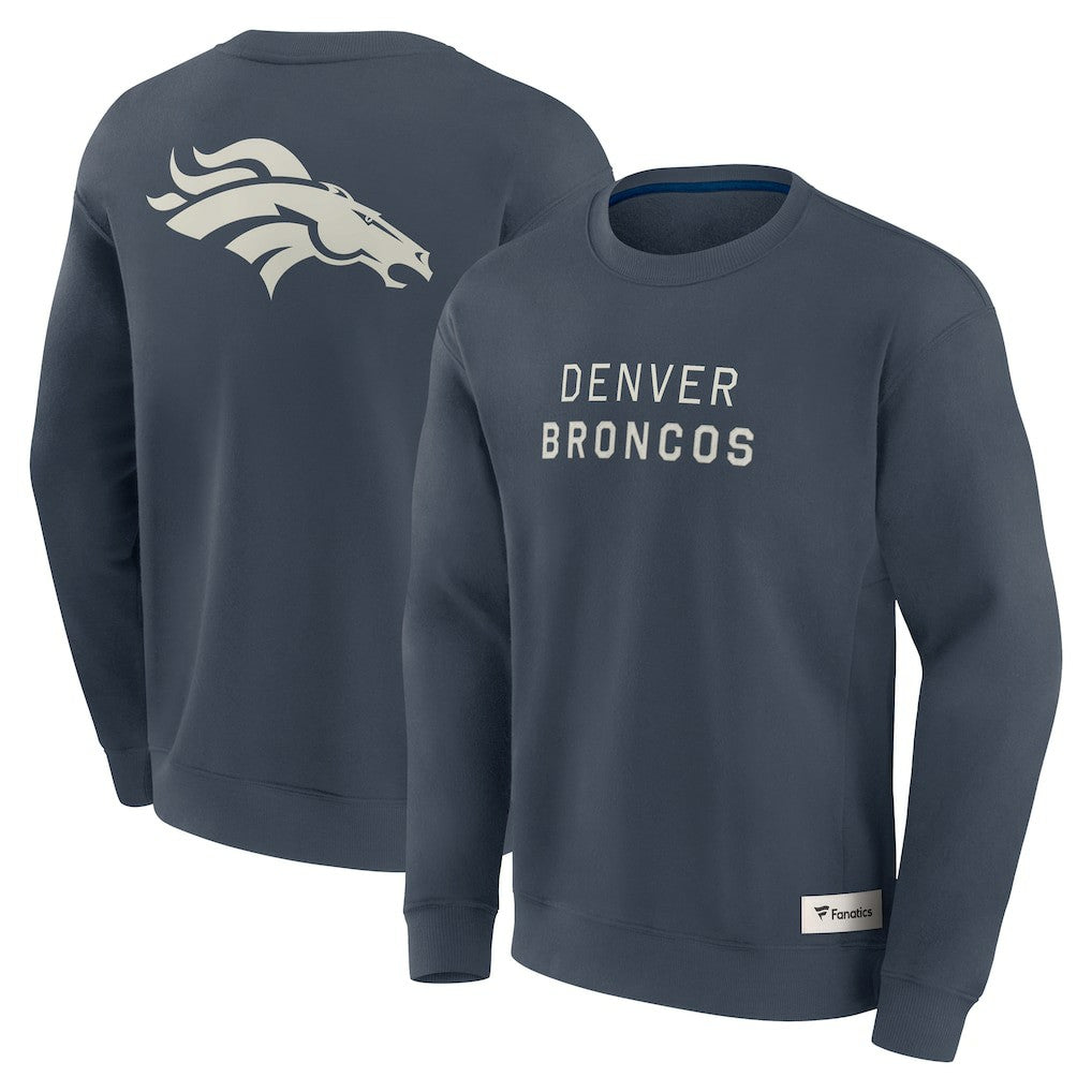 Denver Broncos Elements Future Ground Lettering Pullover Sweatshirt - Navy for sale