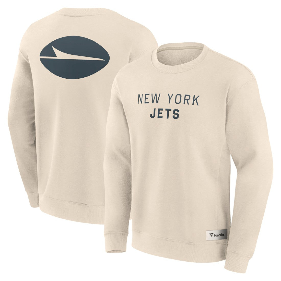 New York Jets Elements Future Ground Lettering Pullover Sweatshirt - Cream cheap