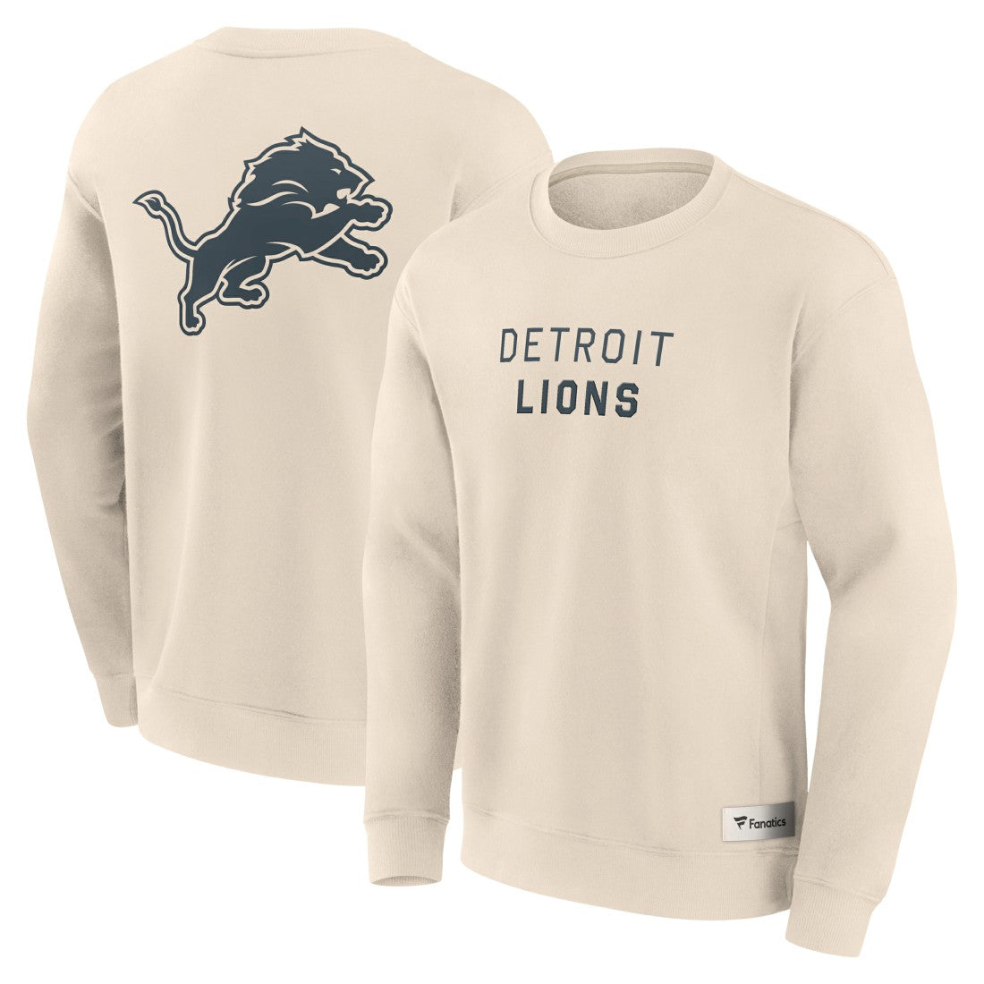 Detroit Lions Elements Future Ground Lettering Pullover Sweatshirt - Cream cheap