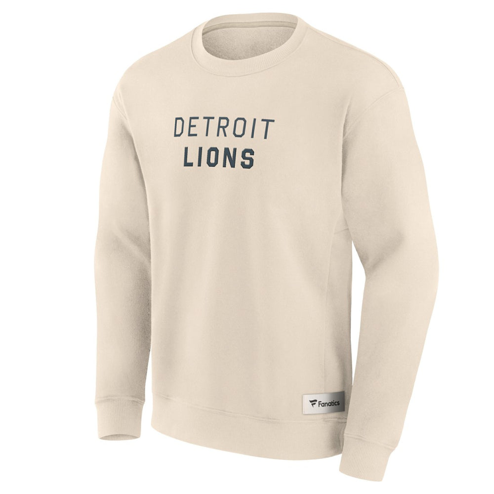 Detroit Lions Elements Future Ground Lettering Pullover Sweatshirt - Cream cheap