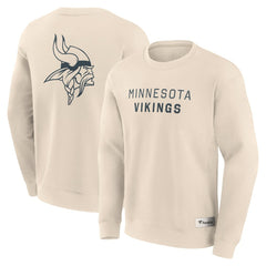 Minnesota Vikings Elements Future Ground Lettering Pullover Sweatshirt - Cream discount