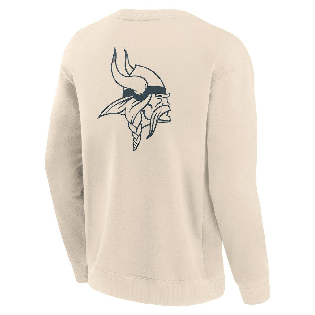 Minnesota Vikings Elements Future Ground Lettering Pullover Sweatshirt - Cream discount