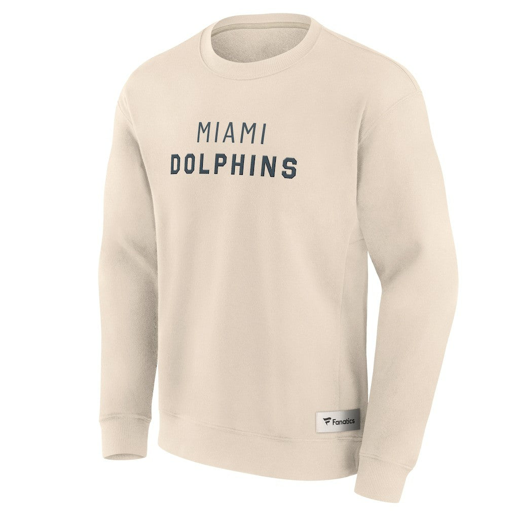 Miami Dolphins Elements Future Ground Lettering Pullover Sweatshirt - Cream for sale