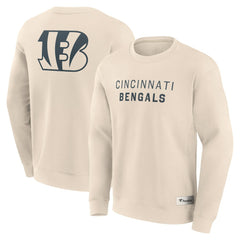 Cincinnati Bengals Elements Future Ground Lettering Pullover Sweatshirt - Cream sale