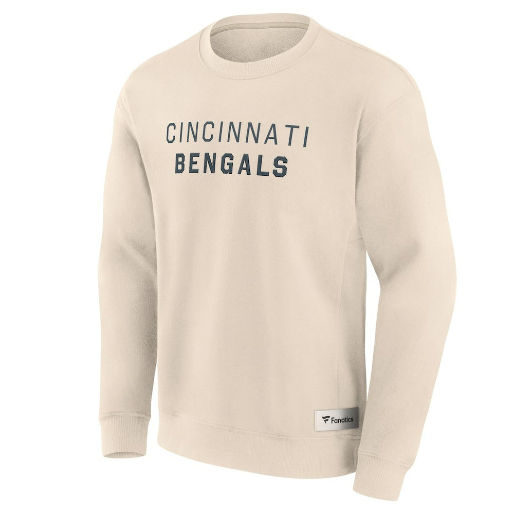 Cincinnati Bengals Elements Future Ground Lettering Pullover Sweatshirt - Cream sale