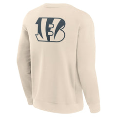 Cincinnati Bengals Elements Future Ground Lettering Pullover Sweatshirt - Cream sale