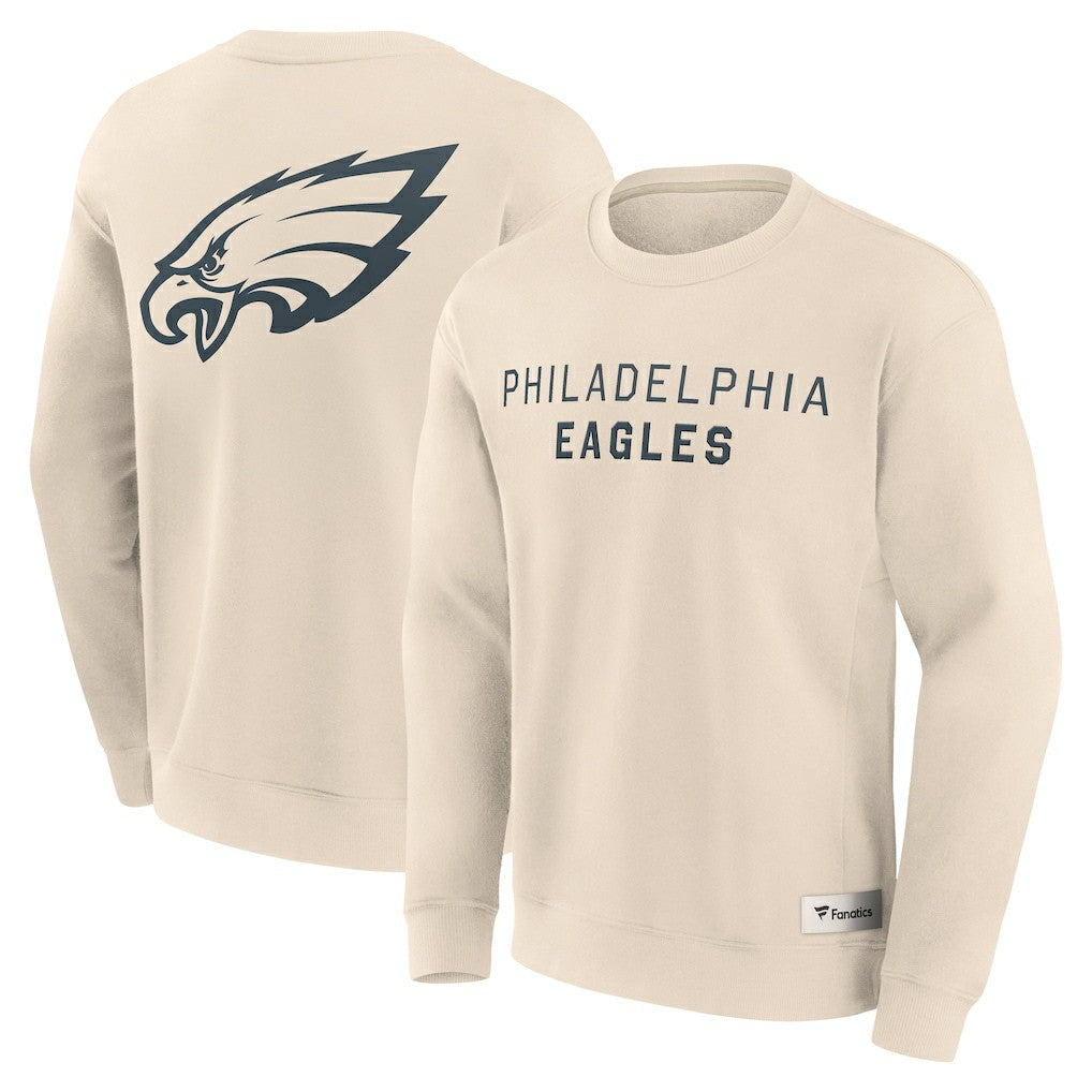 Philadelphia Eagles Elements Future Ground Lettering Pullover Sweatshirt - Cream for sale