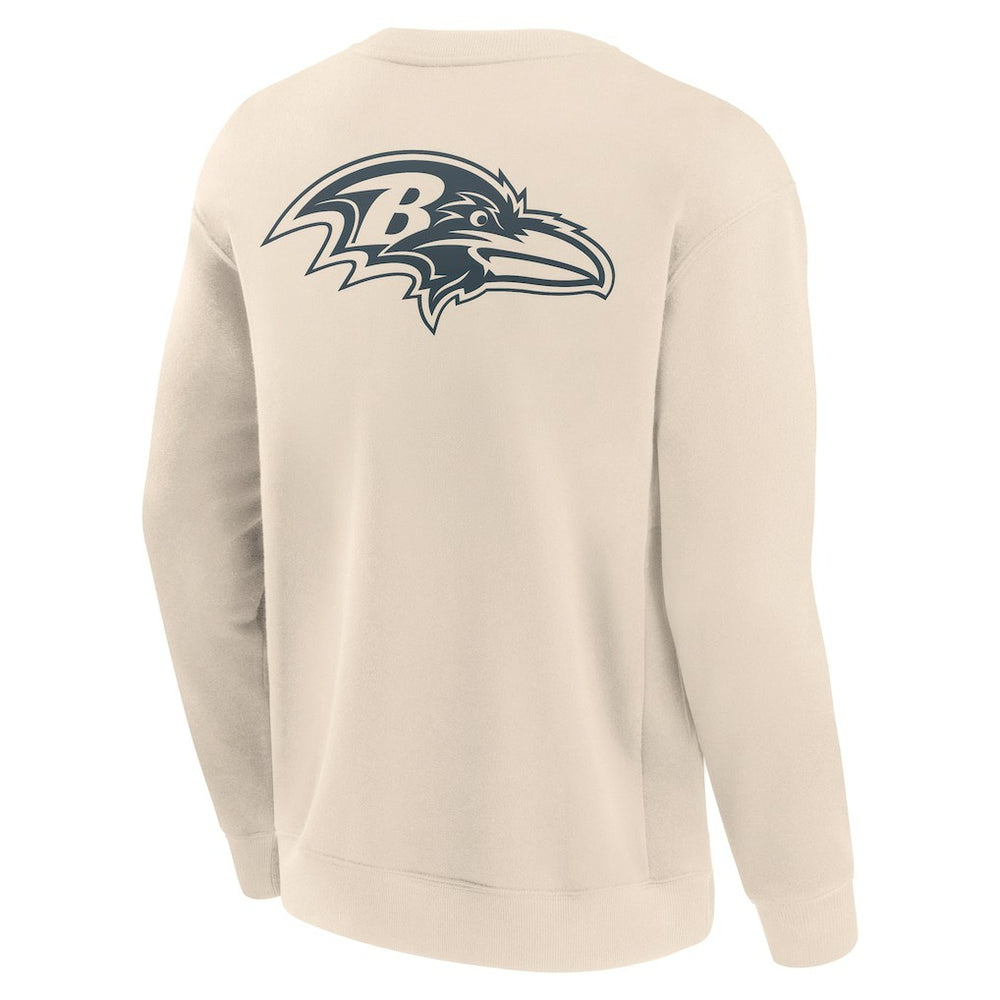 Baltimore Ravens Elements Future Ground Lettering Pullover Sweatshirt - Cream outlet