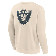 Las Vegas Raiders Elements Future Ground Lettering Pullover Sweatshirt - Cream online