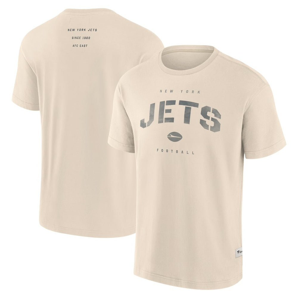 New York Jets Elements Weathered Tonal Future Ground T-Shirt - Cream for sale