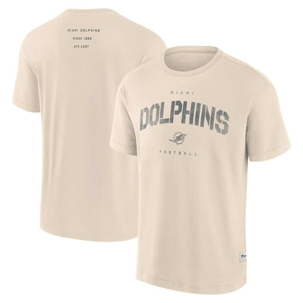 Miami Dolphins Elements Weathered Tonal Future Ground T-Shirt - Cream cheap