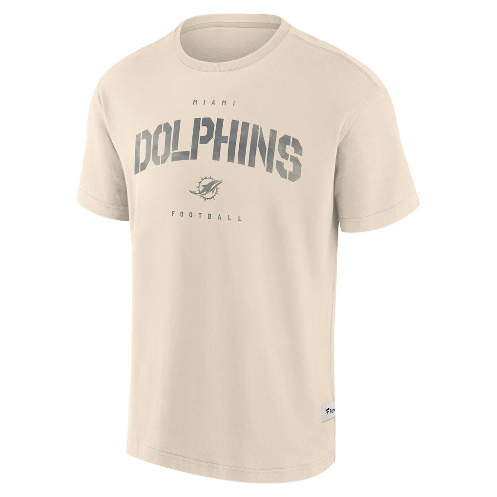 Miami Dolphins Elements Weathered Tonal Future Ground T-Shirt - Cream cheap