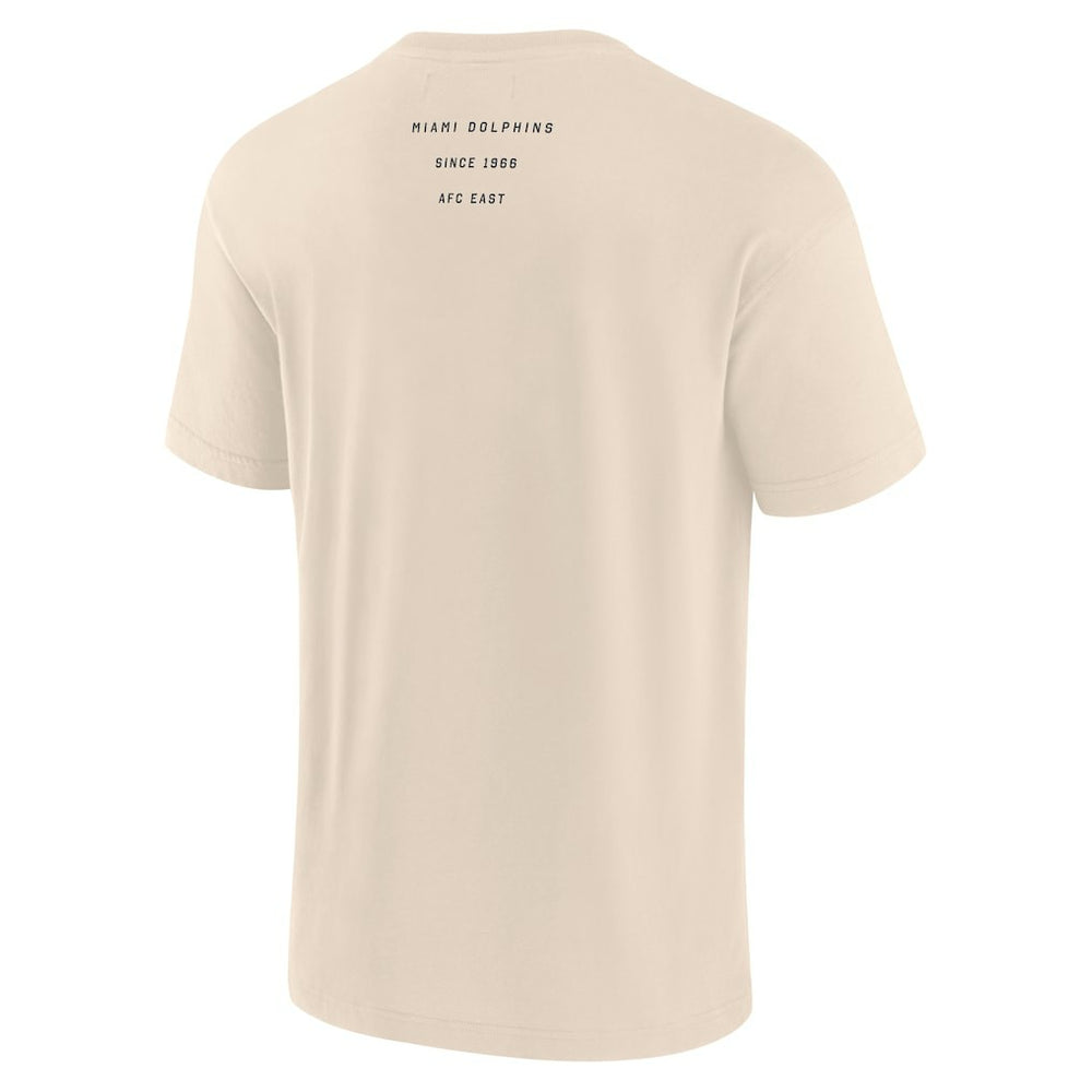 Miami Dolphins Elements Weathered Tonal Future Ground T-Shirt - Cream cheap