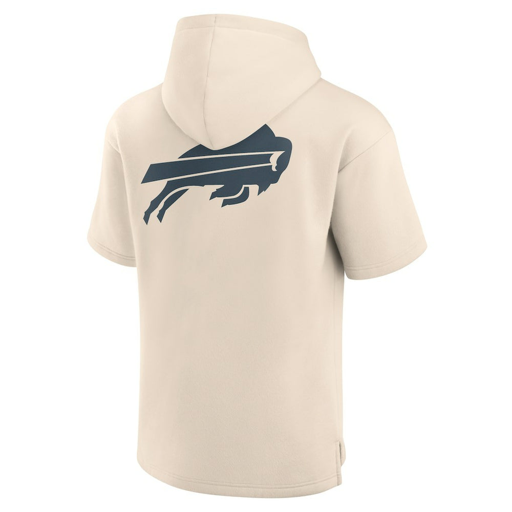 Buffalo Bills Elements Future Ground Lettering Short Sleeve Pullover Hoodie - Cream cheap