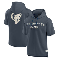 Los Angeles Rams Elements Future Ground Lettering Short Sleeve Pullover Hoodie - Navy online