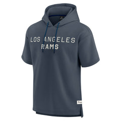 Los Angeles Rams Elements Future Ground Lettering Short Sleeve Pullover Hoodie - Navy online