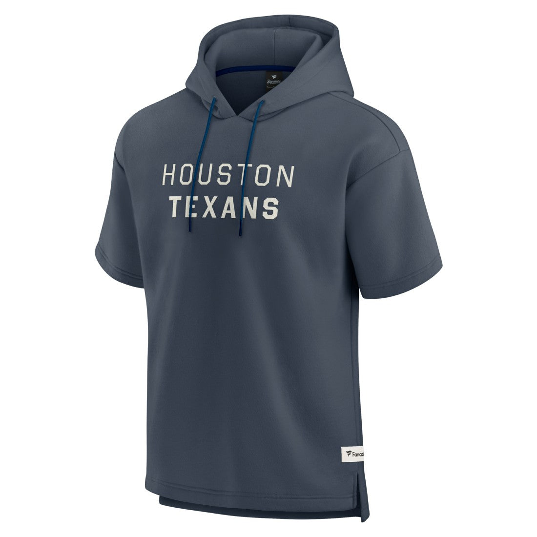 Houston Texans Elements Future Ground Lettering Short Sleeve Pullover Hoodie - Navy for sale