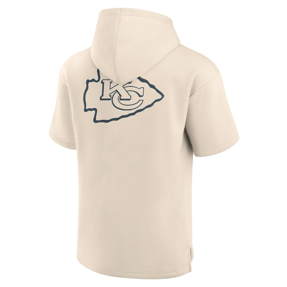 Kansas City Chiefs Elements Future Ground Lettering Short Sleeve Pullover Hoodie - Cream online