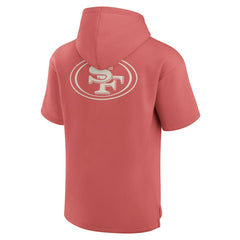 San Francisco 49ers Elements Future Ground Lettering Short Sleeve Pullover Hoodie - Red for sale