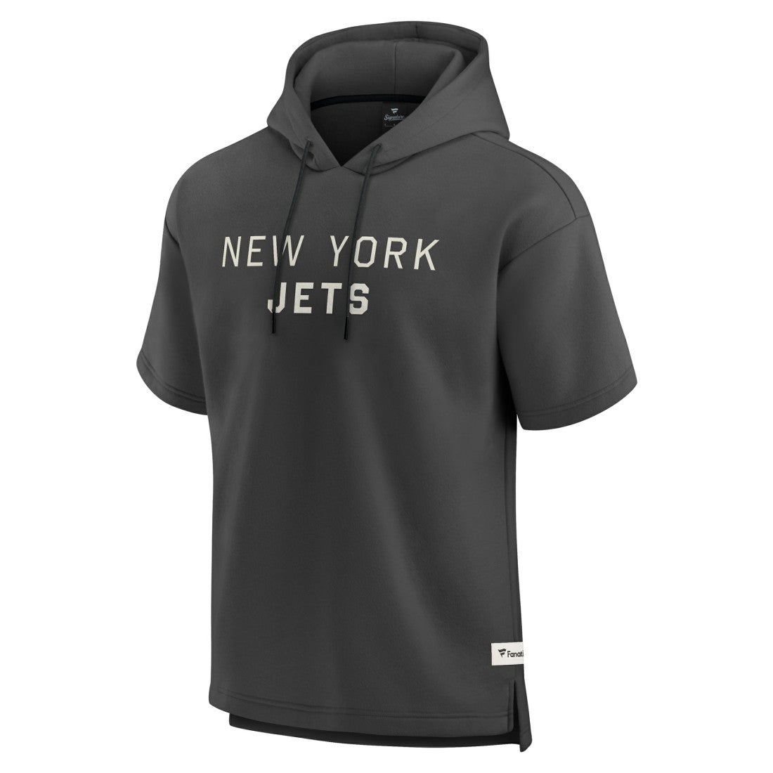New York Jets Elements Future Ground Lettering Short Sleeve Pullover Hoodie - Charcoal outlet